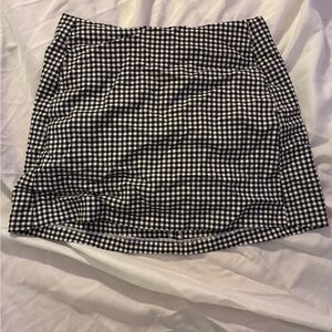 Urban Outfitters Black and White Gingham Mini Skirt